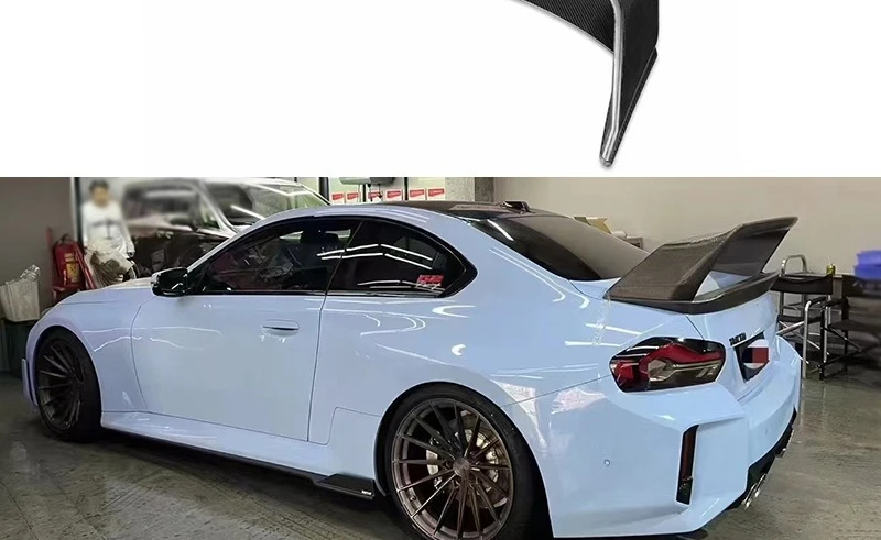 

Suitable for BMW M2 G87 Carbon Fiber Tail Modified Alpha-N Spoiler Double Layer Fixed Wind Wing Surrounded