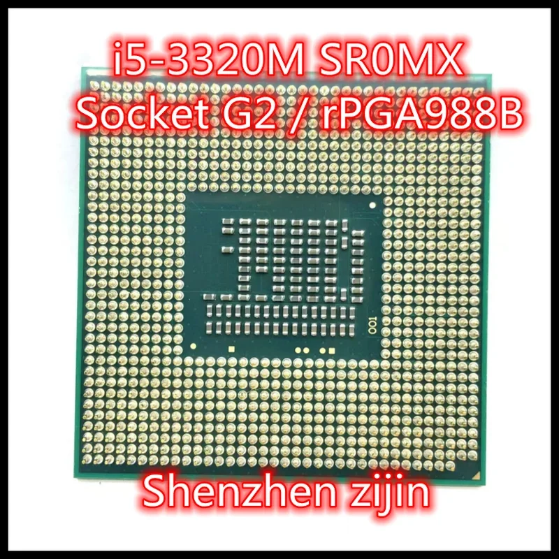 I5-3320M i5 3320M SR0MX 2.6 GHz ثنائي النواة رباعية الموضوع 3M 35W المقبس G2 / rPGA988B