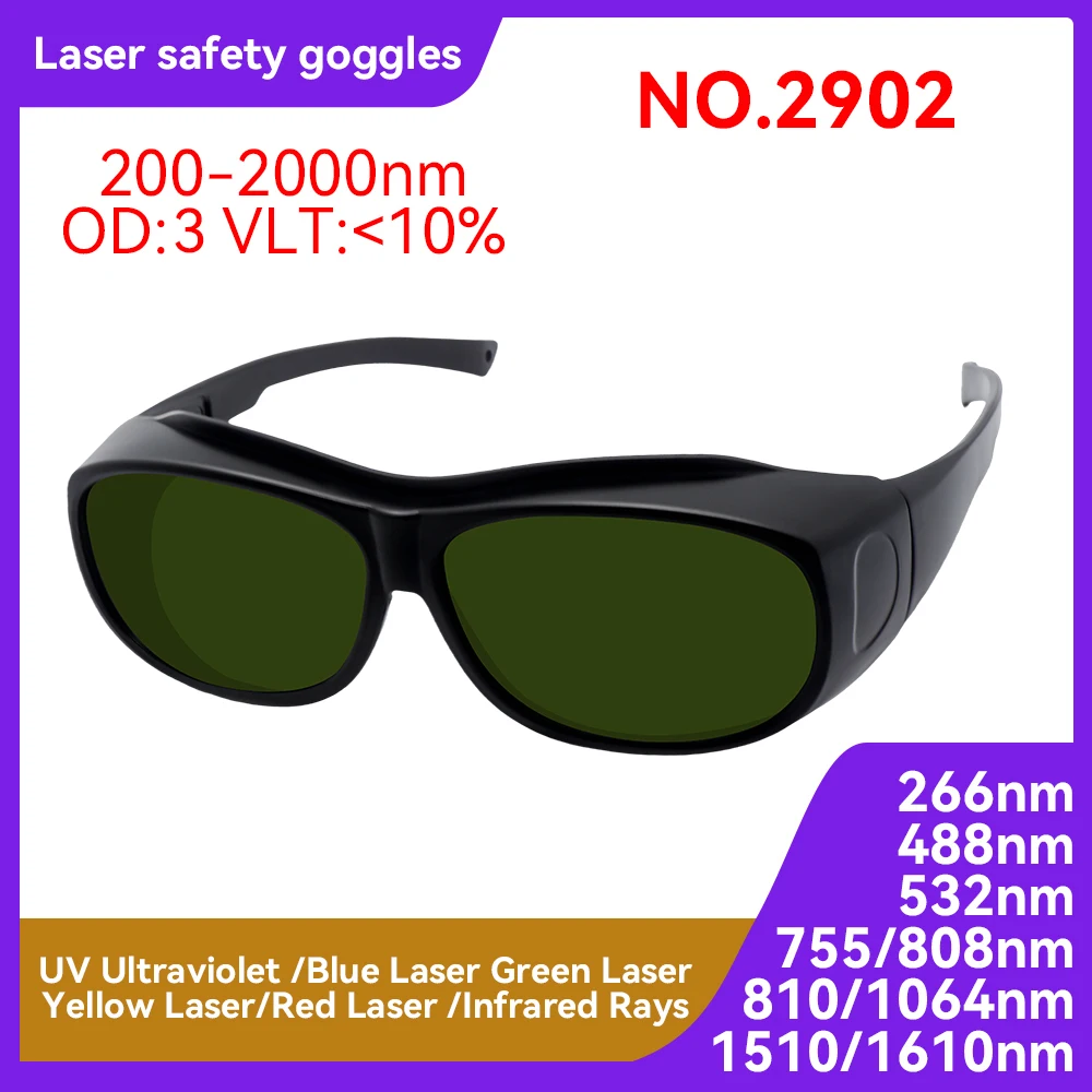 190-2000nm 10600nm OD6 laser protection glasses CO2 gafas laser protección Protection Goggles  Safety Laser Glasses Goggles