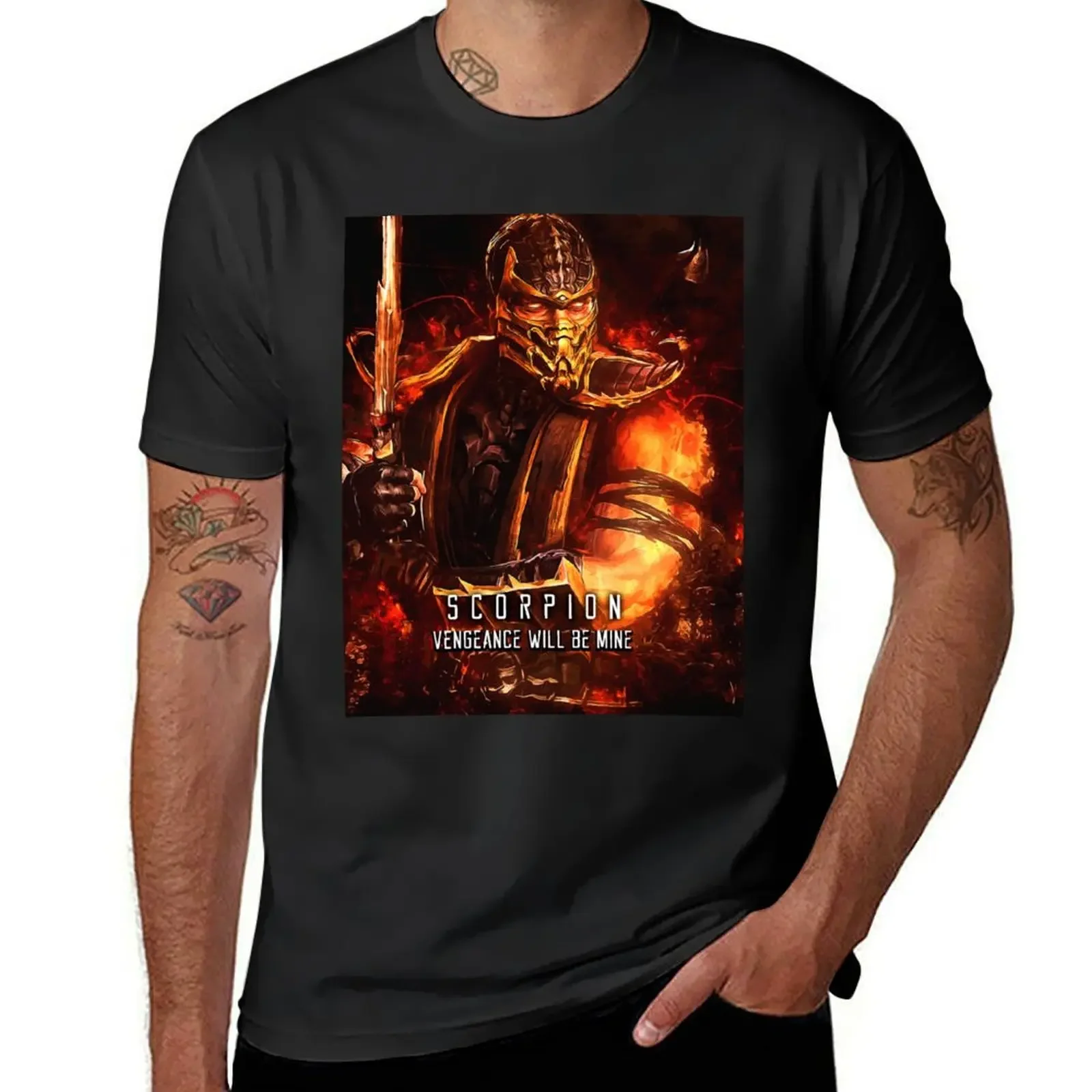 

Mortal Kombat Scorpion T-Shirt valentines boutique clothes heavyweights vintage mens champion t shirts