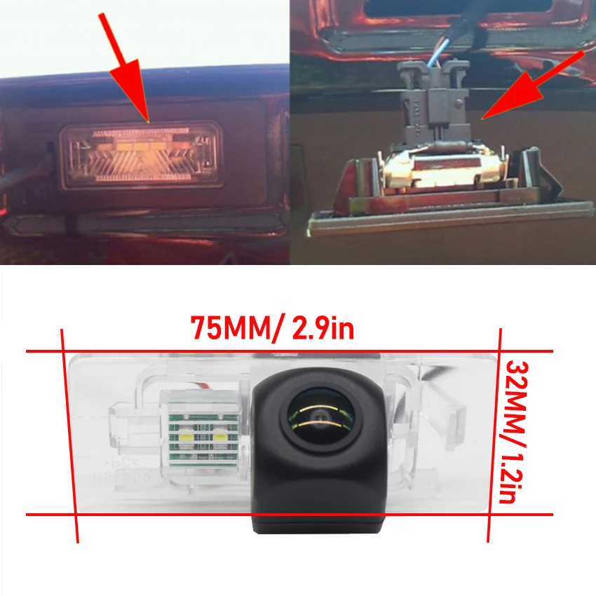 Car camera For Audi TT TTS Mk2 2006~2014~2020 Car Rear View Back Up Reverse Parking Camera High quality + Night vision CCD - Image 2