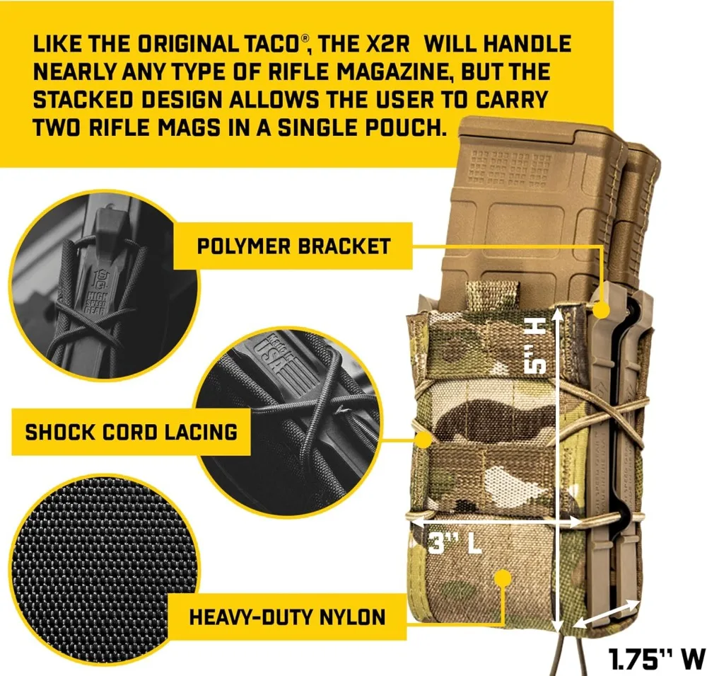 High Speed Tactical Magazine Pouch for Professionals, MOLLE Compatible - view 2