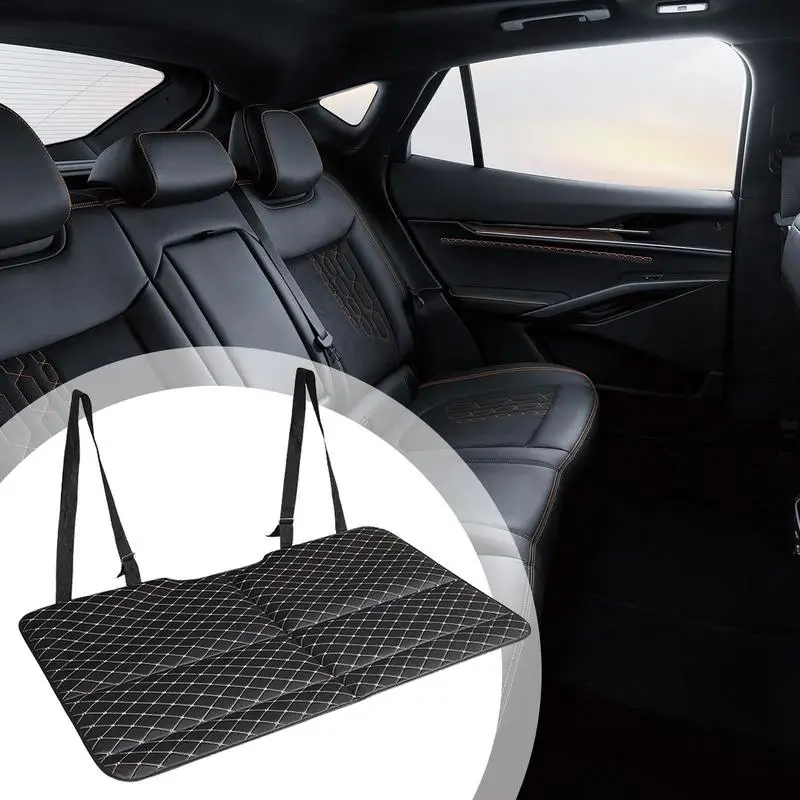 For Auto Back Of Car Seat Sleeping Pad Leather Sleep Resting Pad Behind Of Car Seat Behind Of Car Seat Lounge Pad For Long Trip