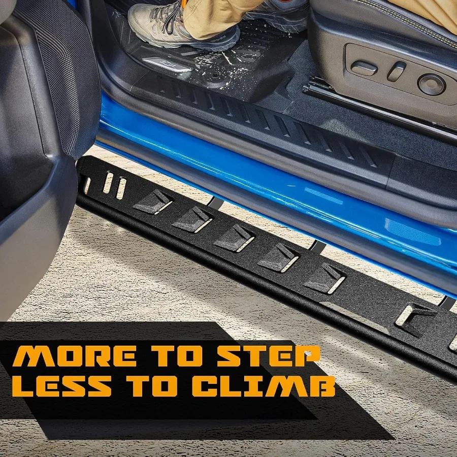 لوح جري أسود أنبوبي 7 محكم مناسب مخصص 20192025 دودج رام 1500 جديد طاقم الجسم كابينة جانبية خطوة Nerf بار لا يناسب 20192 #6