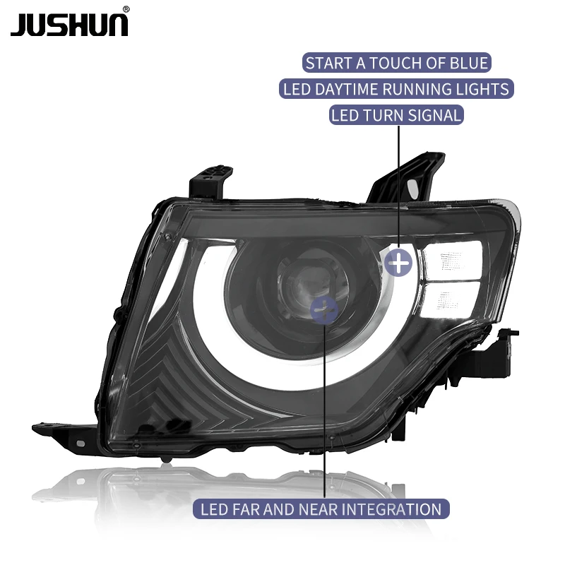 Picture 7: JUSHUN Car Upgrade Led Headlight Head Light Front 2005-2021 Head Lamp Front Lamp Accessories for Mits ubishi Pajero V97 Light