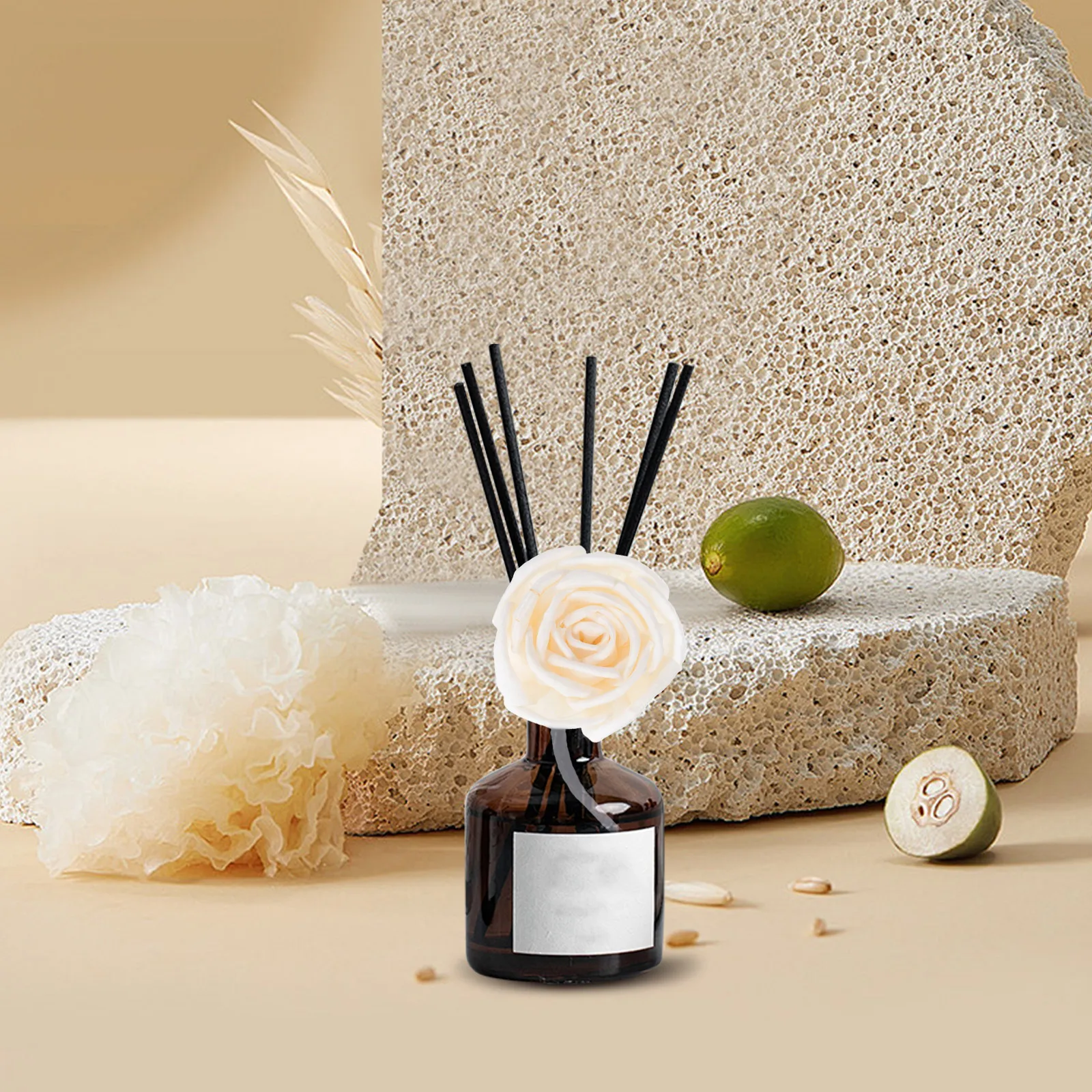 

Aromatherapy Bottle Diffuser Flower Head Essential Oil Faux Cotton Rope Small Replacement Decorative Scented Home Office Hotel