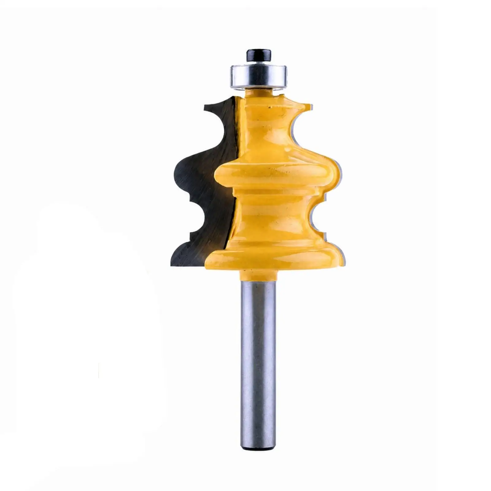 Decorative Profile Router Bit Yellow Coated 8 Mm Shank Router Bit Woodworking Cutter Sharp Cutting Tool Long-Lasting