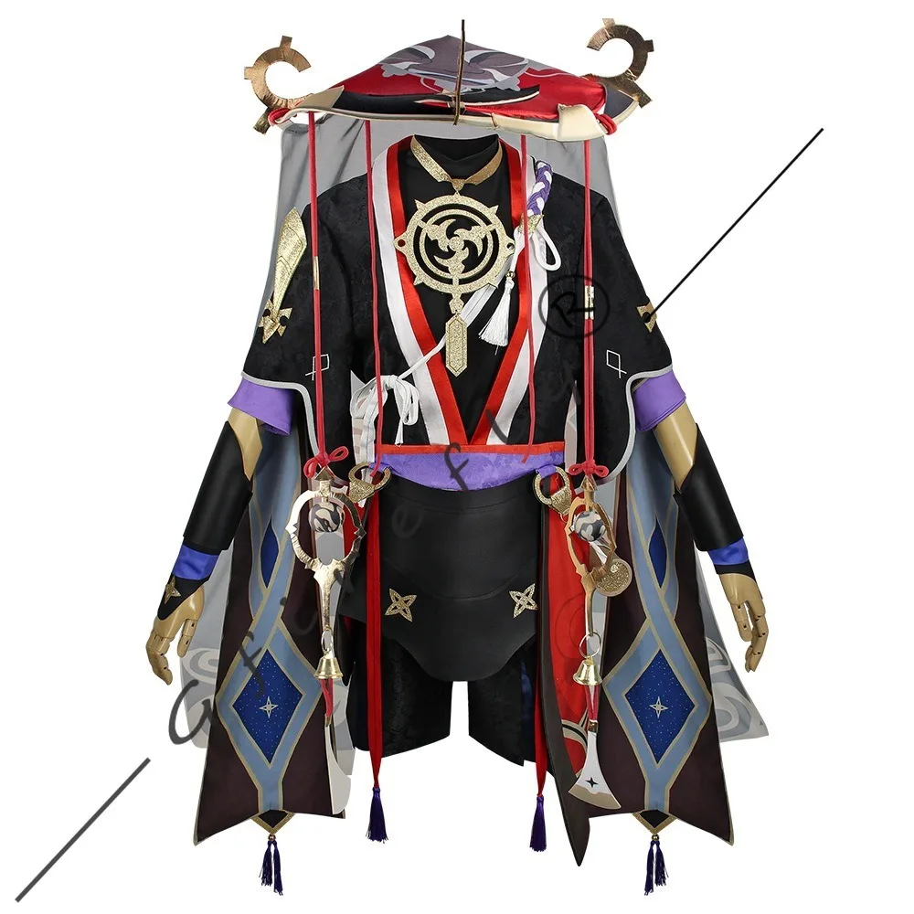 Genshin Impact Scaramouche Wanderer Cosplay Costume Kunikuzushi Full Set Men Game Anime Halloween Comic Con Role Play Outfit
