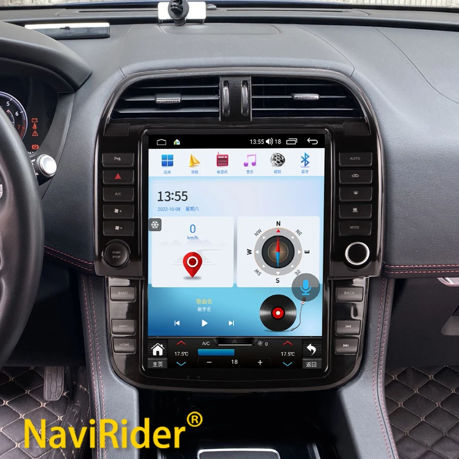 Android 15 Touch Screen Carplay Car Radio For Jaguar F-pace 2016-2019 Android Auto Stereo Multimedia Video Player GPS Head Unit