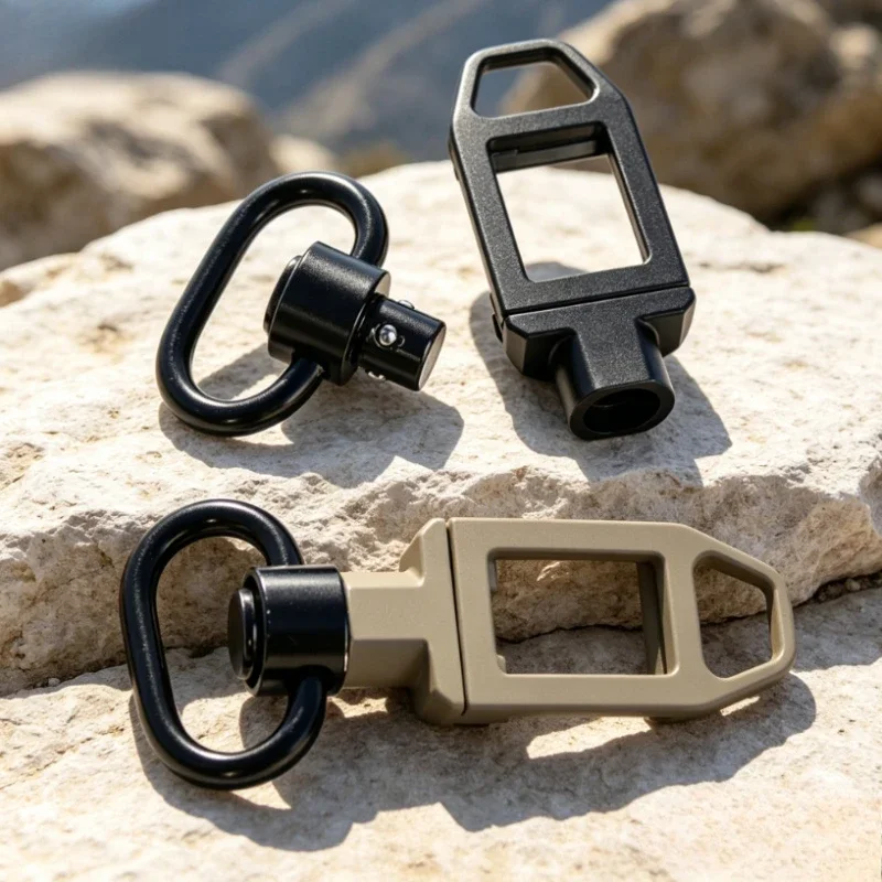Rotatable Metal Connecting Buckle Black Sand Dual Color Hobby Model Assembly Quick Disconnect Loop Link Spare Hardware Parts