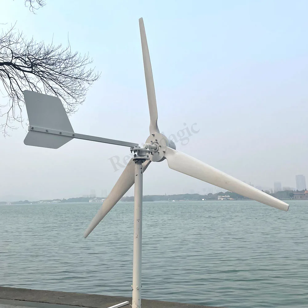 3000W 5000W 220V Horizontal Wind Turbine Windmill 48v 120v 240v Permanent Magnent Generator 3KW 5KW Wind Generator Free Power