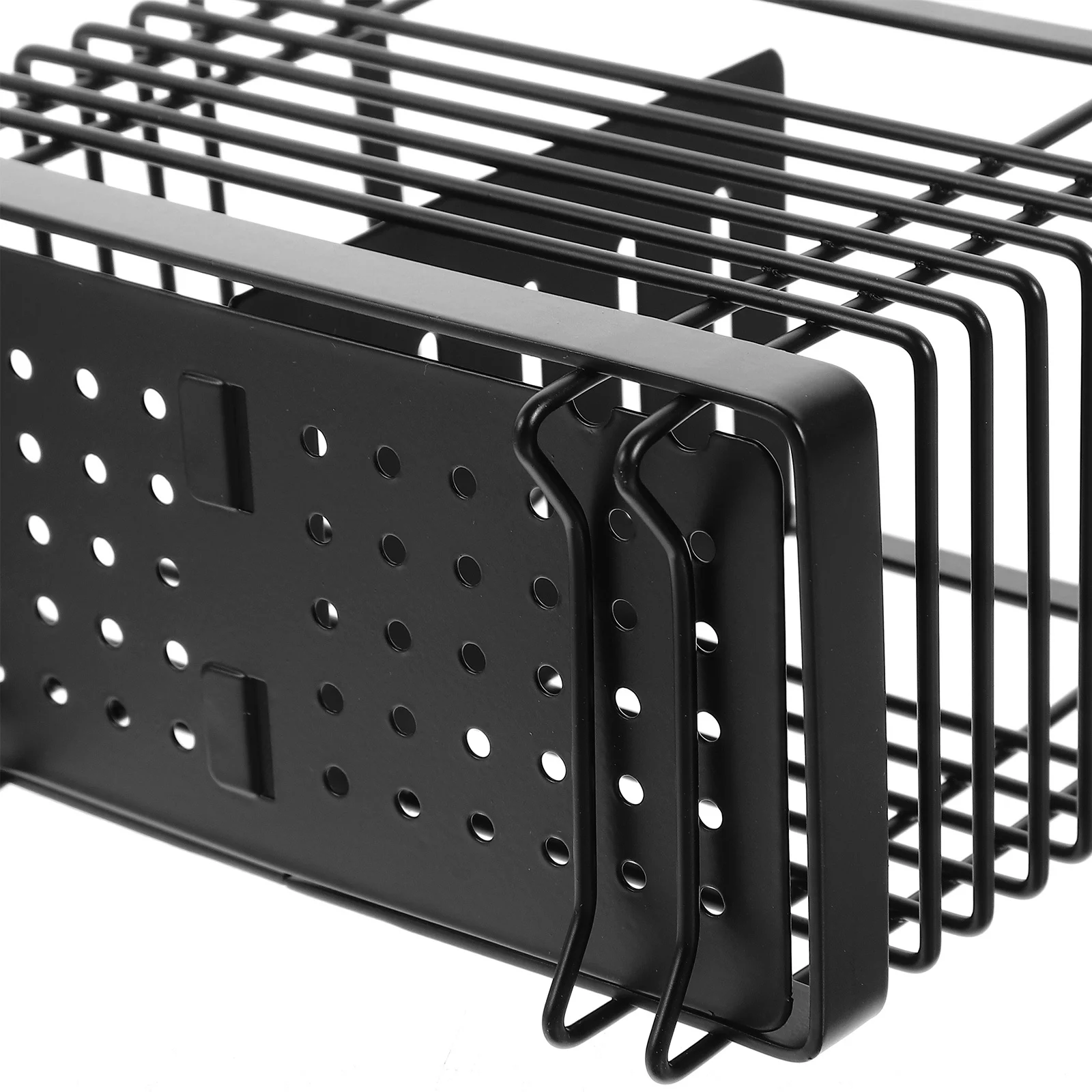 

Dual Use Chopstick Basket Metal Utensil Holder for Kitchen Counter Silverware Organizer Smooth Design Tidy Tabletop Storage