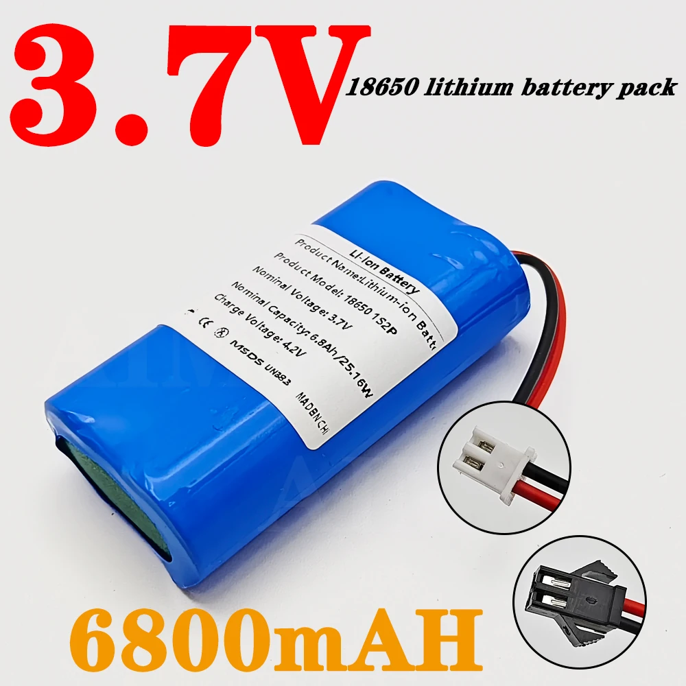 for RC Helicopter Power Tool Backup Battery 18650 3.7V 7000mA Li-ion Rechargeable 1S2P Battery Pack