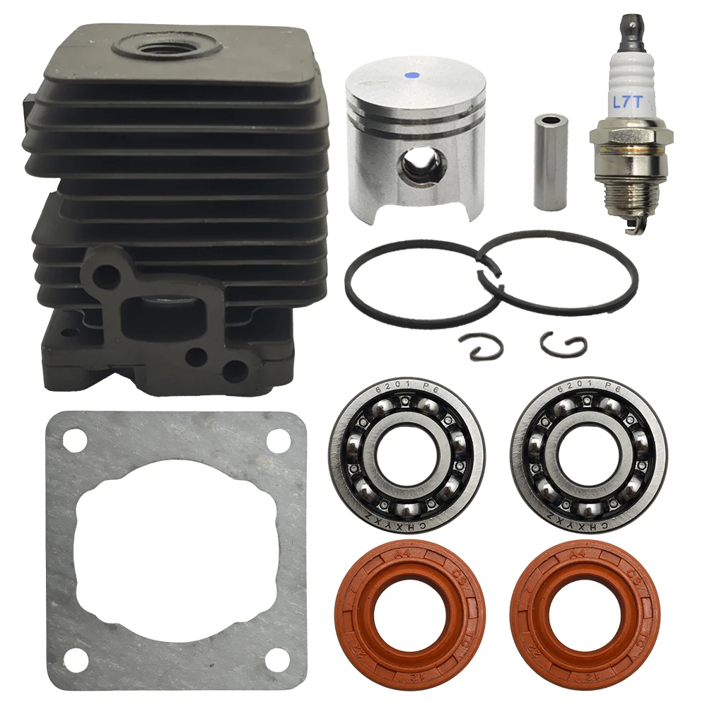 Cylinder Piston Kit 34mm For Stihl Fs38 Fs45 Fs46 Fs55 Km55 Hl45 Fs45L Fs45C Fs46C Km55C Km55R Km55Rc 41400201202