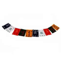 10pcs/string Tibetan Mini Colourful Sutra Flag Wind Horse Flag Buddhist Ceremony Flag Car Hanging Guanyin Mantra
