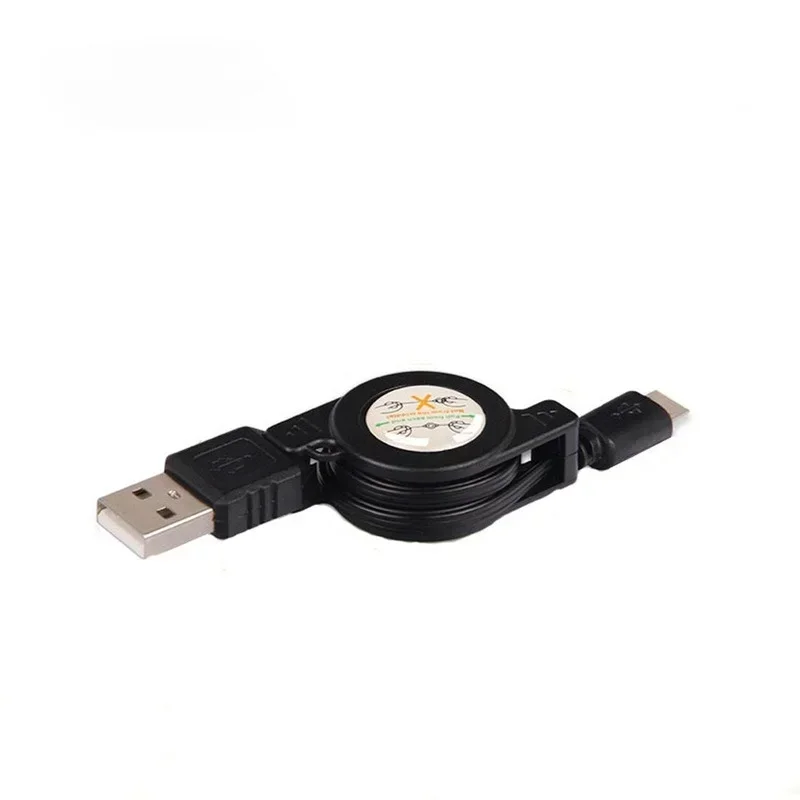 Выдвижной зарядный кабель, удлинитель — втягивающийся, портативный USB 3.1 типа C к USB, новый, для зарядного кабеля