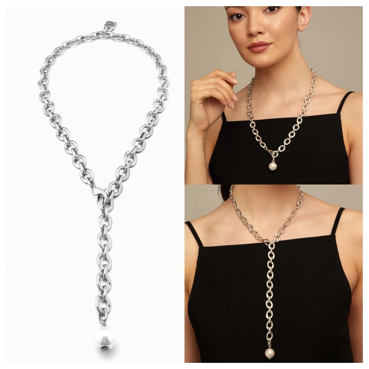 2024 Original niche Spanish Unode50 Jewelry Premium pearl metal chain necklace for ladies birthday party personality gift