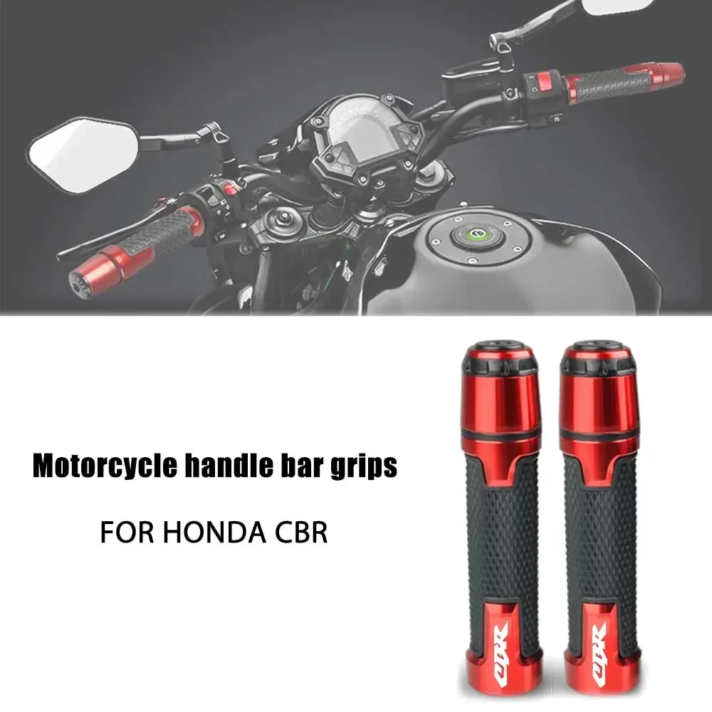 

For Honda CBR 900 954 RR 1000 CBR650R CBR600RR CBR600F CBR929RR All Years 7/8" 22MM Handlebar Hand Grips End Handle Grip Ends