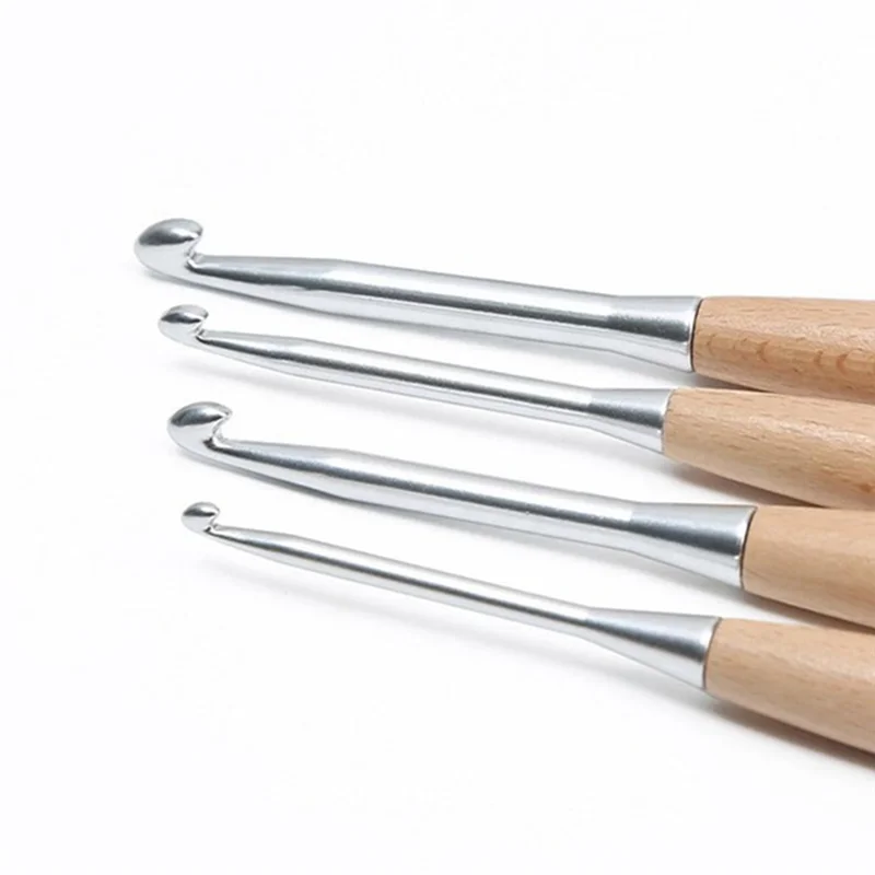 Large Wooden Crochet Hooks 3