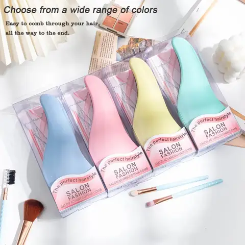 Antistatic Massage Brush Winding Shower Massage Brush Wet Hair Curly Brush Salon Hairdressing Tool Special for Real Hair Wigs