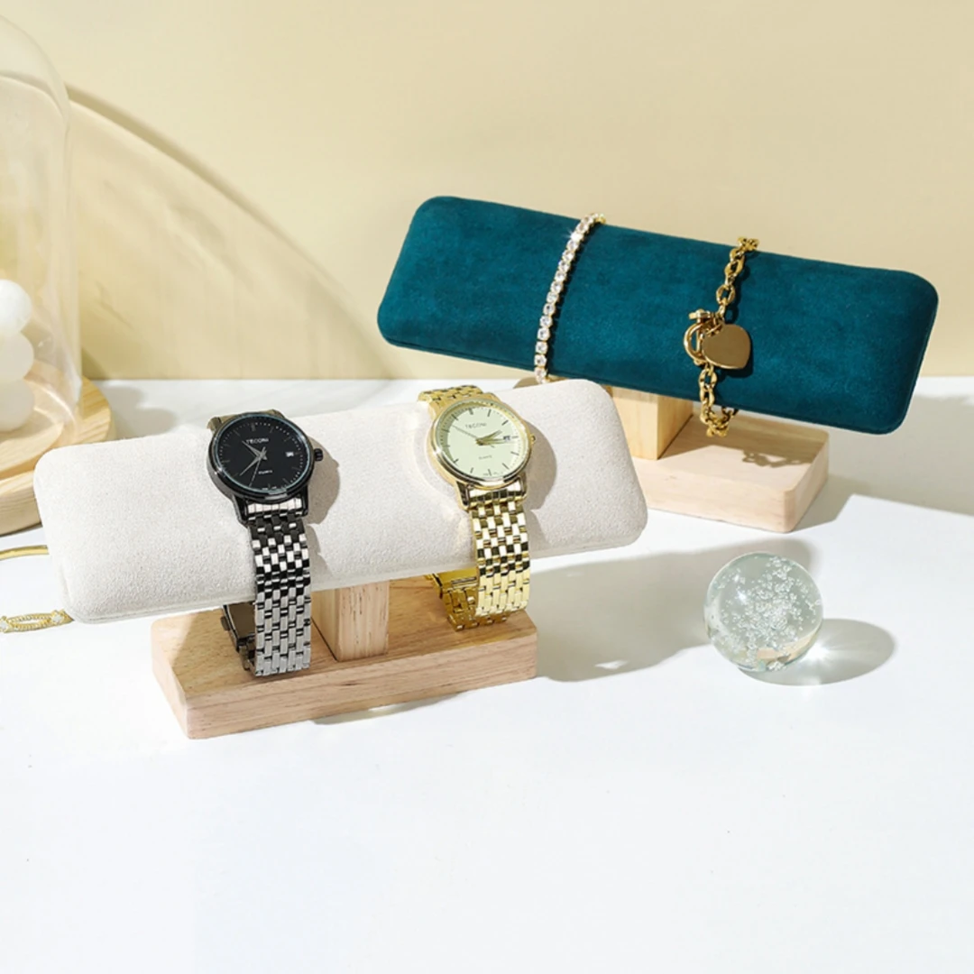 

Стойка для демонстрации браслетов, органайзер для ожерелья в деревенском стиле, деревянная подставка для часов, элегантная резинка для волос, витрина с повязкой на голову для личного человека