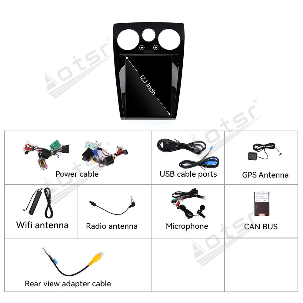 12.1 inch Screen Android 15 For Bemnley Flying Spur/Centinetal GT 2005-2019 Car Radio Wireless Carplay GPS Stereo Player Navi