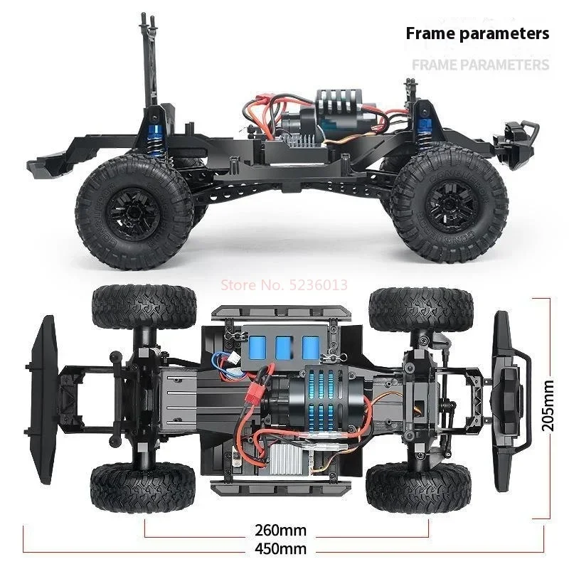 Nowy ZP1001 ZP1010 1:10 Rc 4x4 Off Road Climbing Vehicle 2.4G Zdalnie sterowany model samochodu Zabawka Drift Rc Car Prezent Zabawki dla chłopca