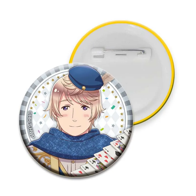 Broche redondo artesanal do anime, estrelas do mundo de Hetalia, alfinetes requintados da lapela do esmalte, presente para roupas, chapéu, acessórios da trouxa, 32mm, 58mm