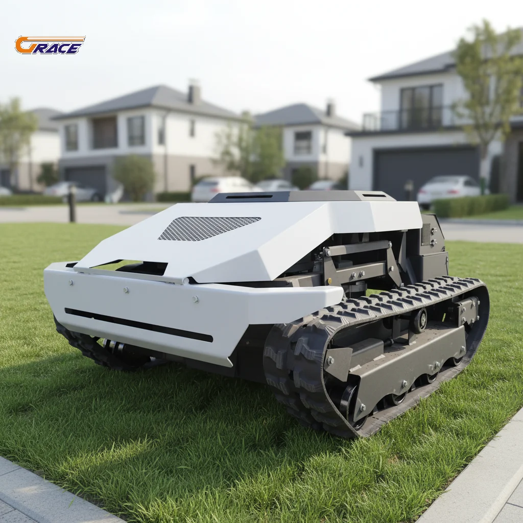 

Customize Remote Lawn Mower Adjustable Height Gas Powered Grass Cutter for Garden Yard