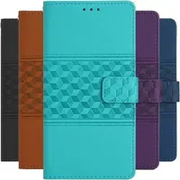 Fantastic Grid Flip Case For OPPO A17 A18 A36 A38 A52 A54 A57 A58 A72 A74 A76 A77 A78 A79 5G Wallet Card Slots Phone Cover #OAA