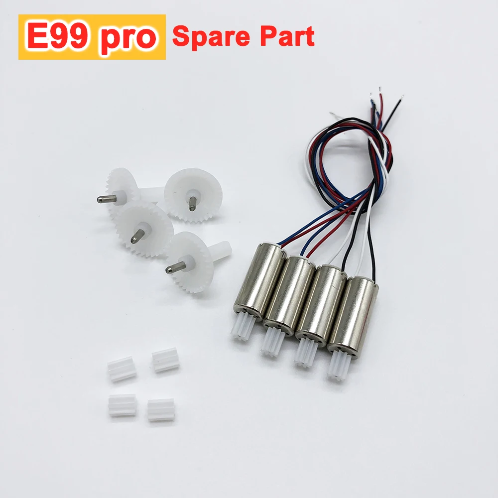 E99 pro Drone Spare Part Motor Engine CW CCW Motor / Big Gear / Small Engine Gear Part Replacement Accessory