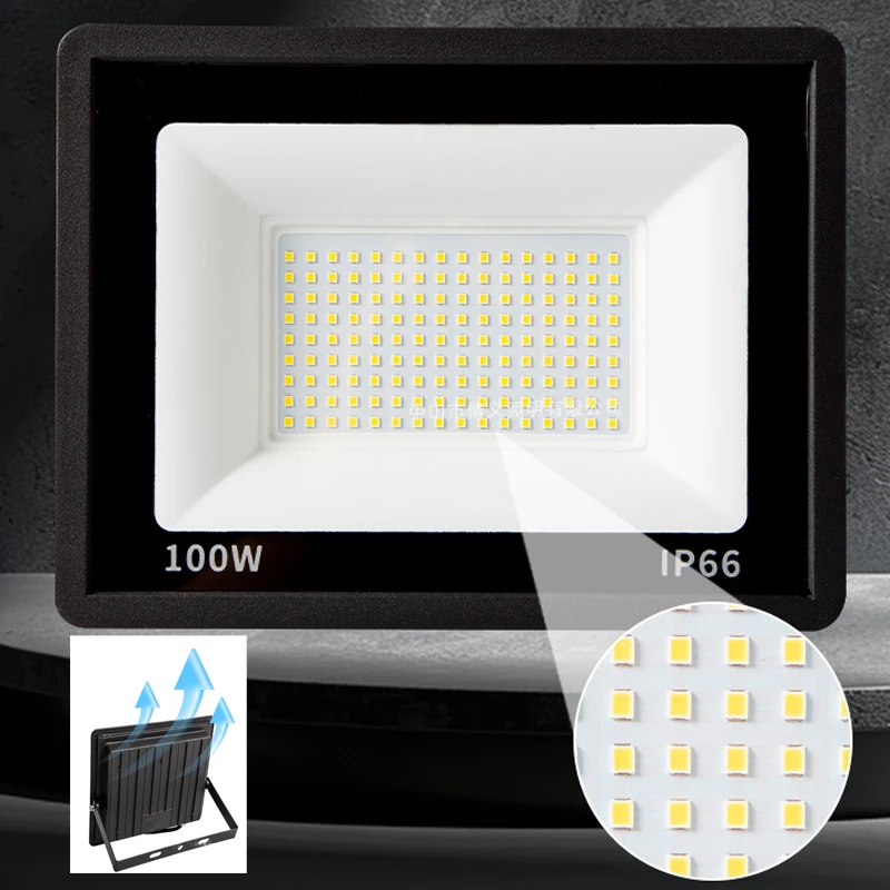 LED Spotlight Floodlights 20W 30W 50W 100W LED Flood Light Outdoor IP66 Waterproof Garden Square Street Light Project Light