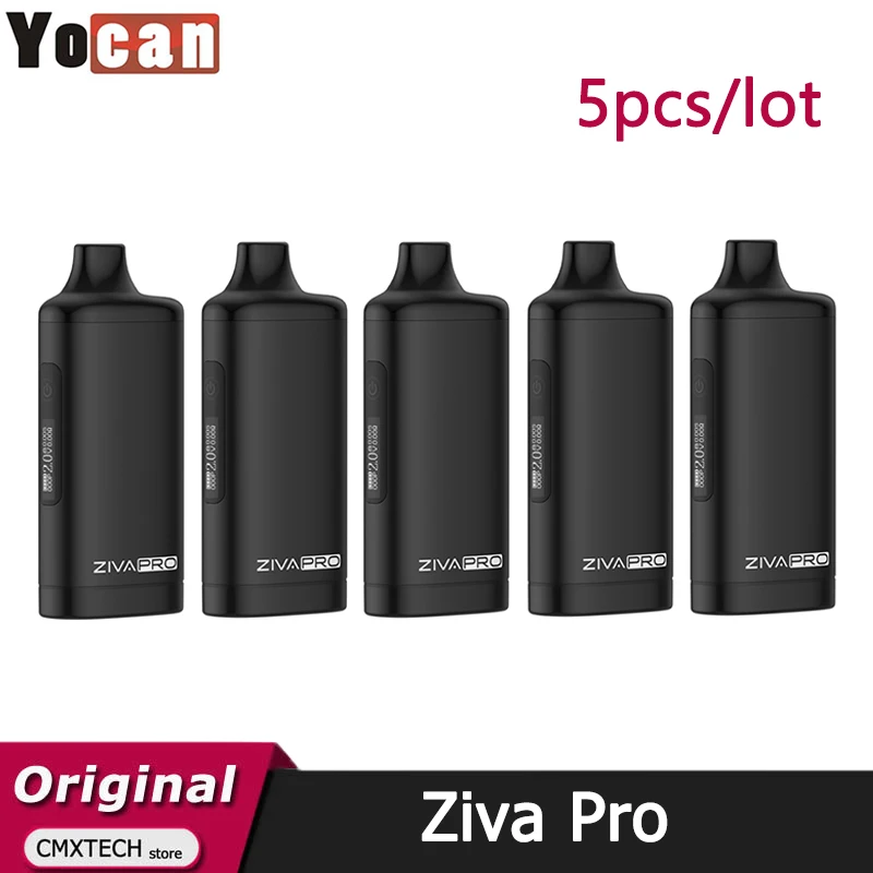 5 unids/lote Original Yocan Ziva Pro batería MOD 650mAh batería tipo C cigarrillo electrónico Auto Draw Vaper (cartucho no incluido)