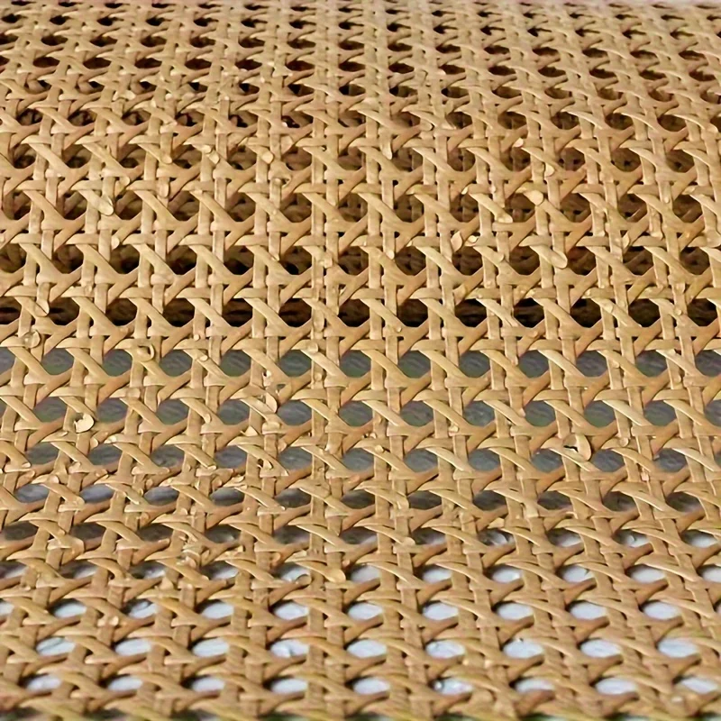 DIY-Kunststoff-Rattan-Gurtband-Bastelset, 39,4 x 39,4 Zoll, flexibles gewebtes Material, langlebige hellbraune Kunststoff-Heimdekoration