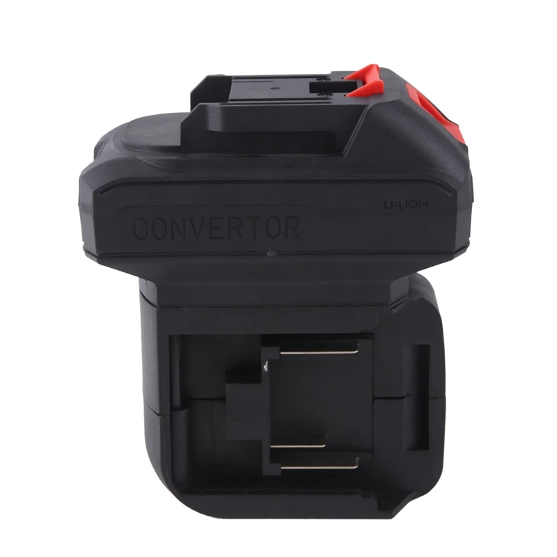 2 in 1 Battery Converter for Impact Drill Wrench Screwdriver Worklight One-To-Two Battery Converter with USB Port-AD23