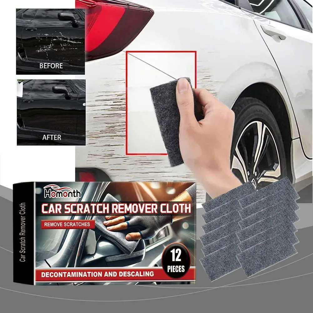 

12pcs/set Magic Car Scratch Repair Cloth Nano Magic Cloth Scratch Remover Metal Surface Polishing Cloth