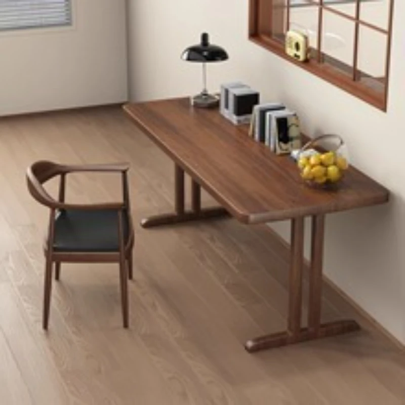 

Nordic style pure solid wood desk writing table modern simple home living room learning desk worktable computer table