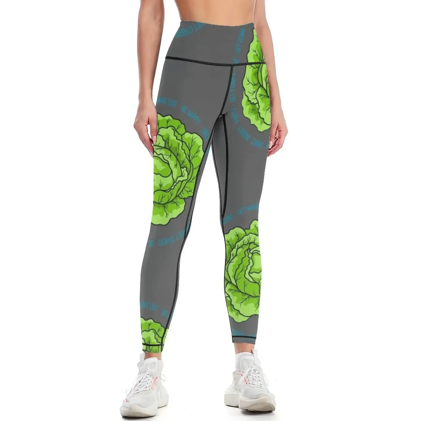 

LETTUCE Dance - Jam - Get Weird - Party Laugh Jive Boogey Get Down Get Funky Smile Dad Joke Leggings
