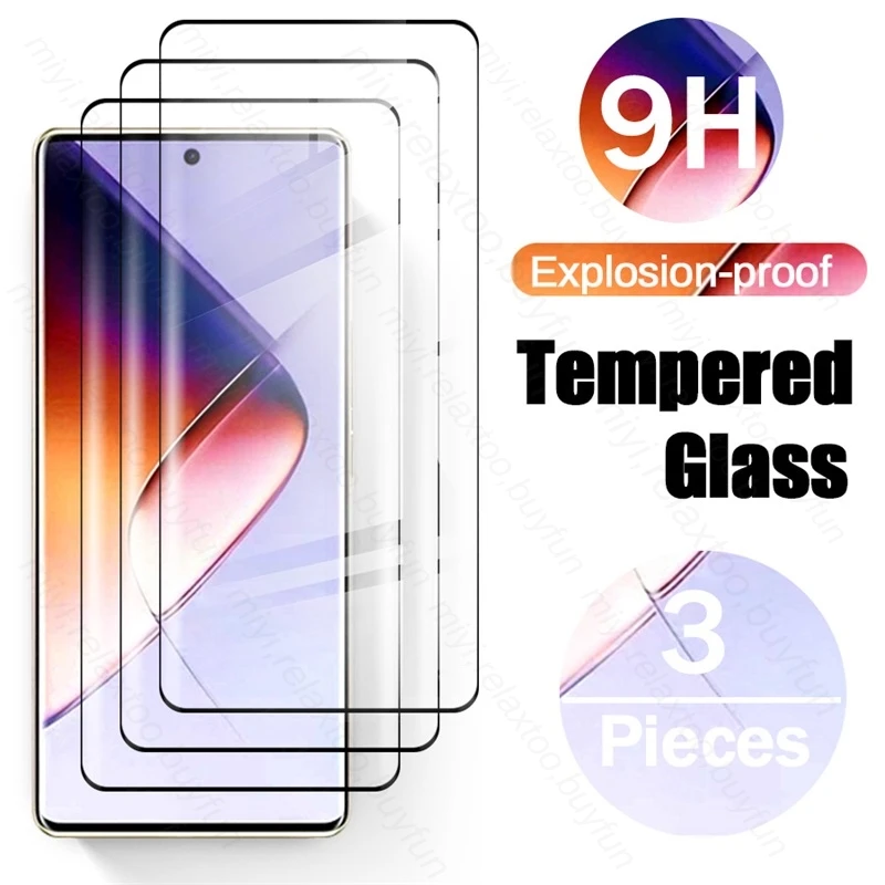 3Pcs 19D Tempered Glass For Infinix Note 40 Pro 5G 4G Curved Screen Protectors In Finix Not 40 Pro+ Note40pro Note40Pro+ 5G 2024