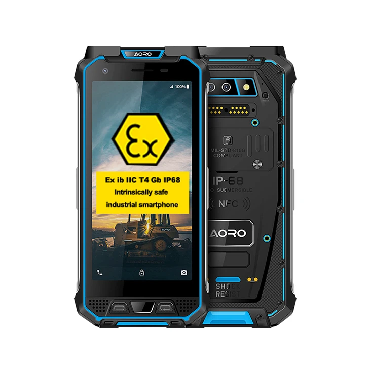 

OEM ATEX Zane 1/2 LTE Intrinsic Waterproof Telephone Walkietalkie Long Range Radio Explosion Proof Atex Rugged Smartphone