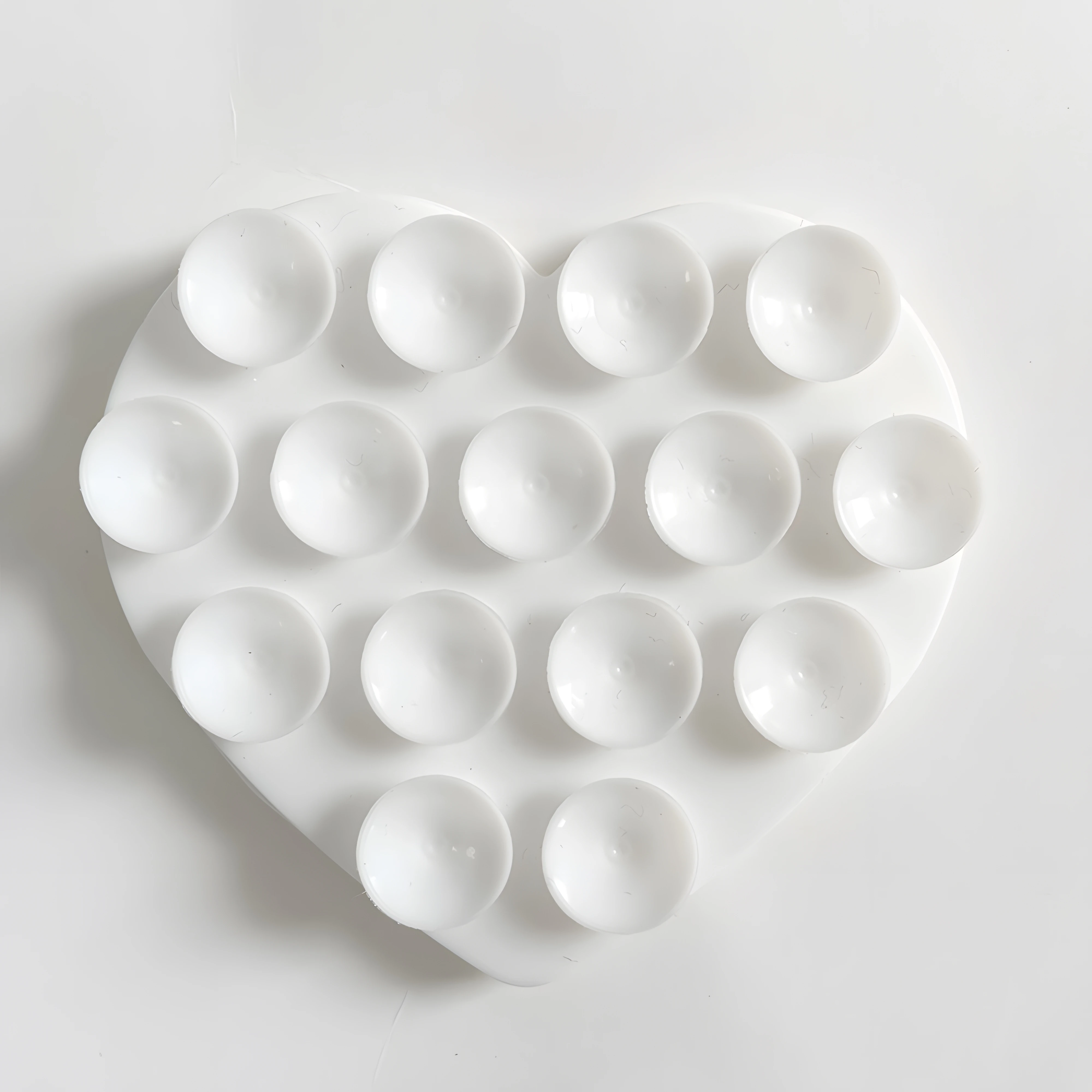 سيليكون شفط شكل قلب شفط كأس قوس الوجهين مصاصة مصاصة امتزاز قوي الهاتف المحمول قابل للغسل شفط كأس