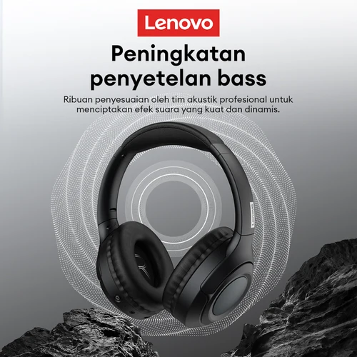 Imagen 2 del producto Original Lenovo TH54 auriculares inalámbricos Bluetooth 5,4 montados en la cabeza sobre la oreja estéreo HIFI juego de música auriculares deportivos con cancelación de ruido