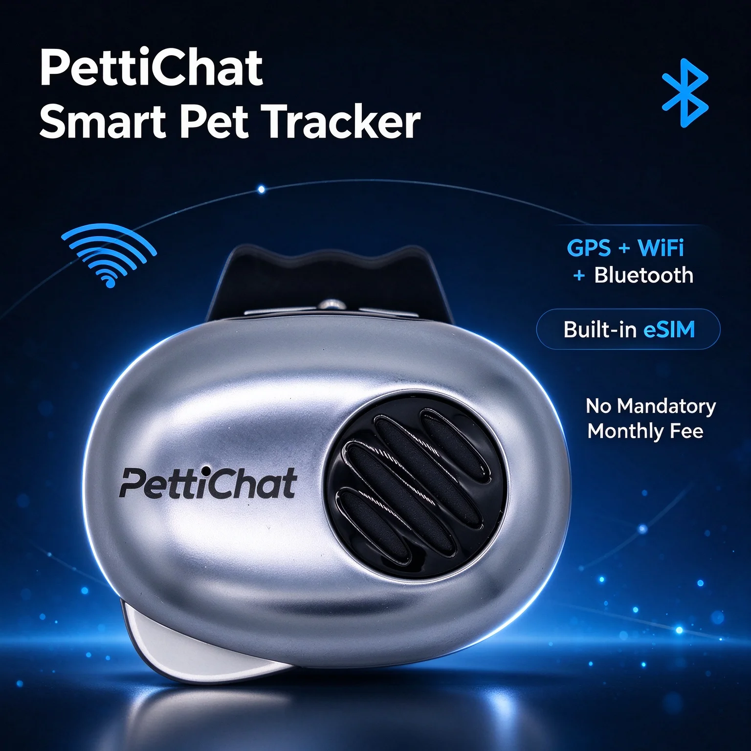 AI Pet Voice Translator Collar For Dogs & Cats Combined GPS WiFi Bluetooth Positioning Tracking Fee IP65 Waterproof Custom Logo