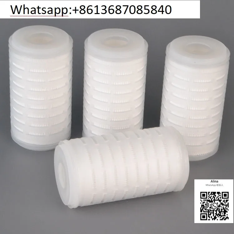 5 inch microporous pleated filter element PTFE polypropylene PP membrane filter element liquid gas