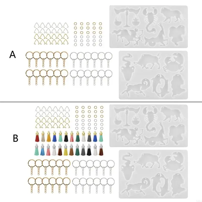 

N5KA Resin Mold for Jewelry Making DIY Craft Resin Tassel Keychains