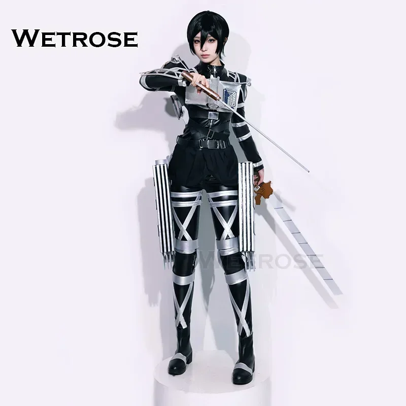 【Wetrose】متوفر أزياء Aot التأثيرية للموسم النهائي تيتان جان ليفي ميكاسا أكرمان أرمين كوني هانج إرين بدلة قتالية