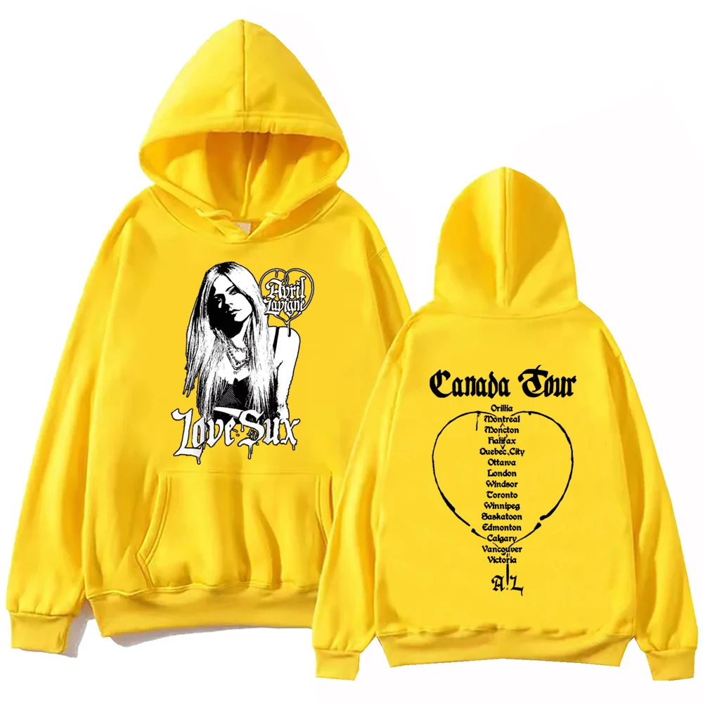 Avril Lavigne Greatest Hits Tour 2024 Hoodie Harajuku Hip Hop Pullover Tops Man Woman Sweatshirt