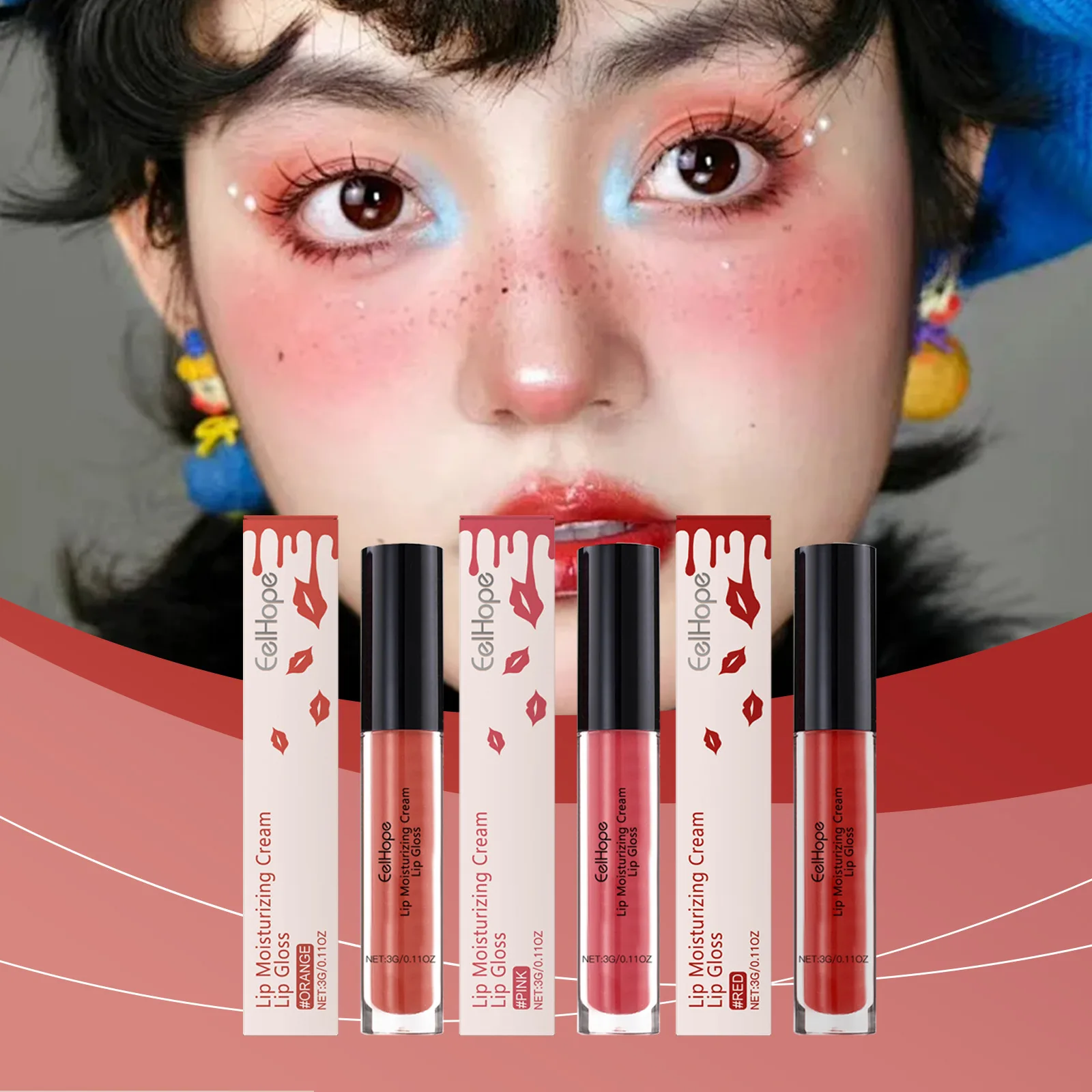 

Moisturizing Lip Gloss Long-Lasting Waterproof Hydrate Plumper Color Changing Make up Liquid Brightening Lipstick Lips Cosmetics