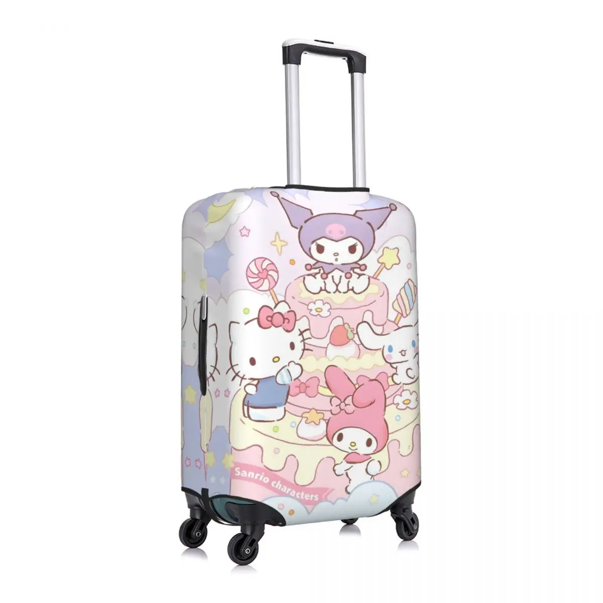 Sanrio Hello Kitty Cinnamoroll Kuromi valigia Cover Cartoon Anime Travel Holiday Fun bagaglio Case Protector