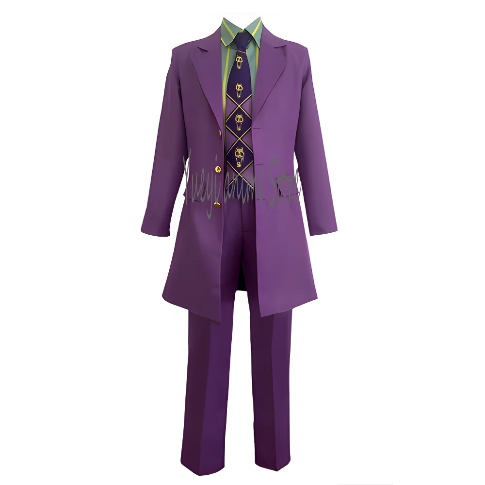 

Anime Cosplay Yoshikage Kira Costume men women suit Halloween Party Uniform Full Set Customize your size